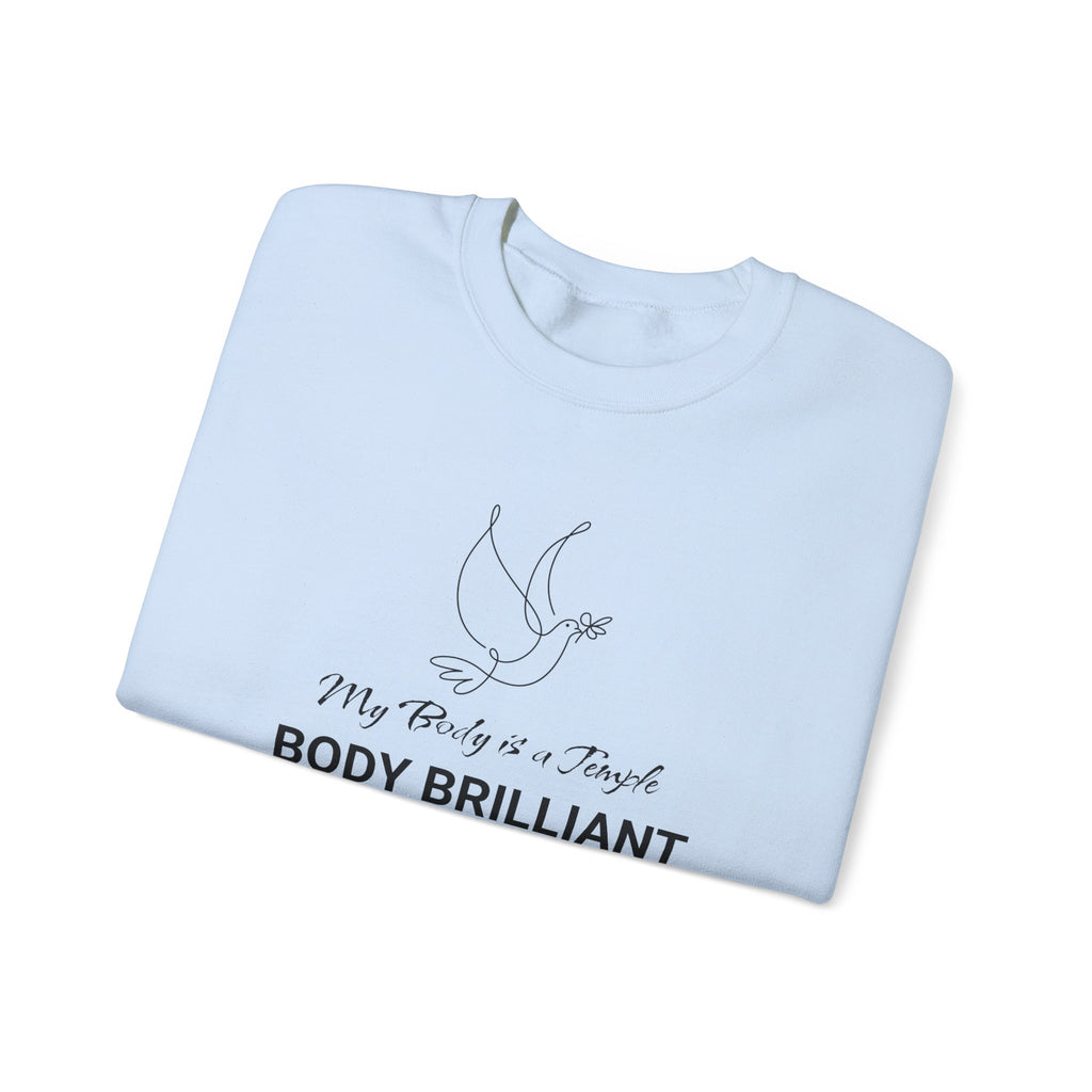 My Body is a Temple Sweatshirt | Inspirational Crewneck, Gift for Fitness Lovers, Motivational Apparel, Unisex Sweatshirt, Cozy Fitness Wear