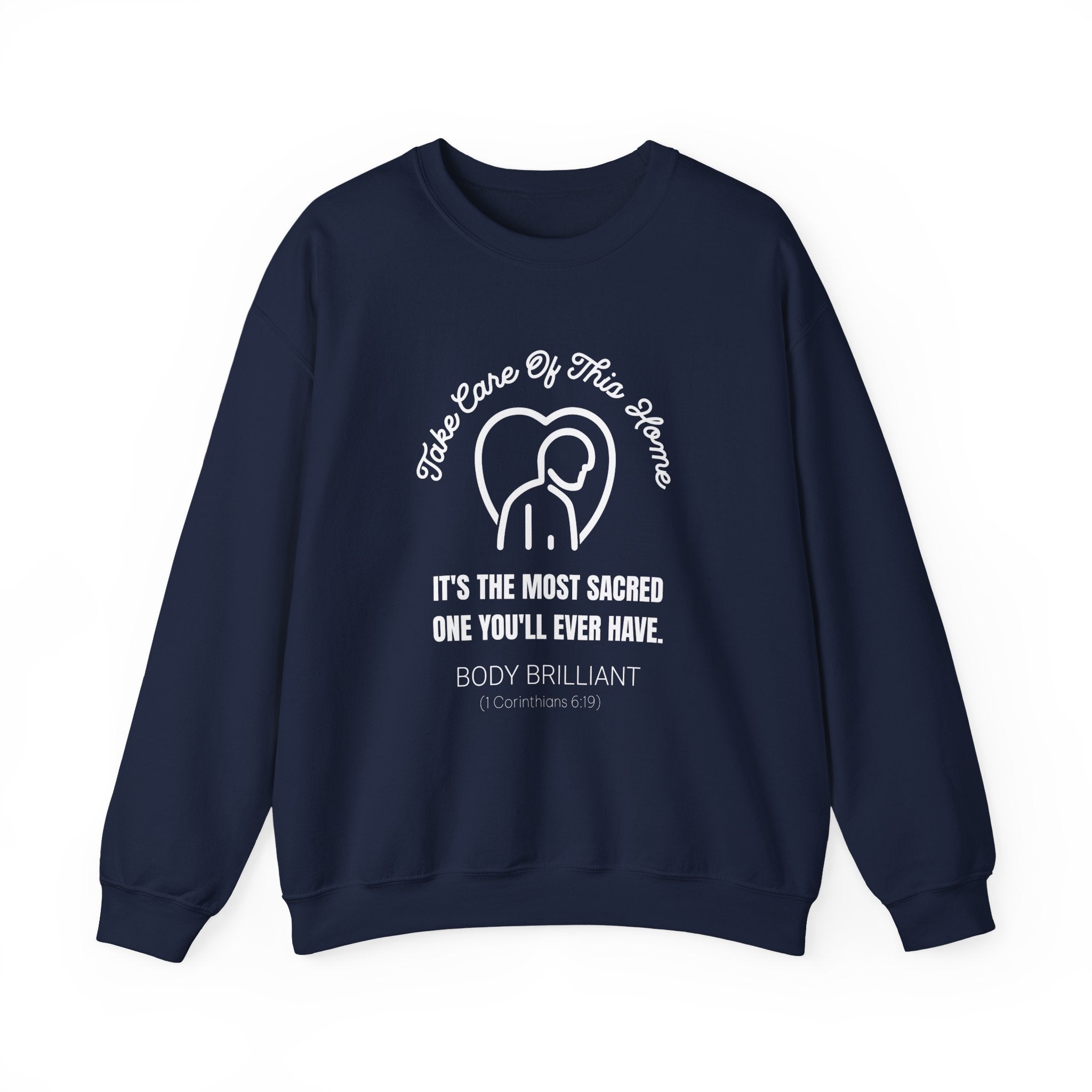 Take care of this home Sweatshirt | Inspirational Crewneck, Gift for Fitness Lovers, Motivational Apparel, Unisex Sweatshirt, Cozy Fitness Wear