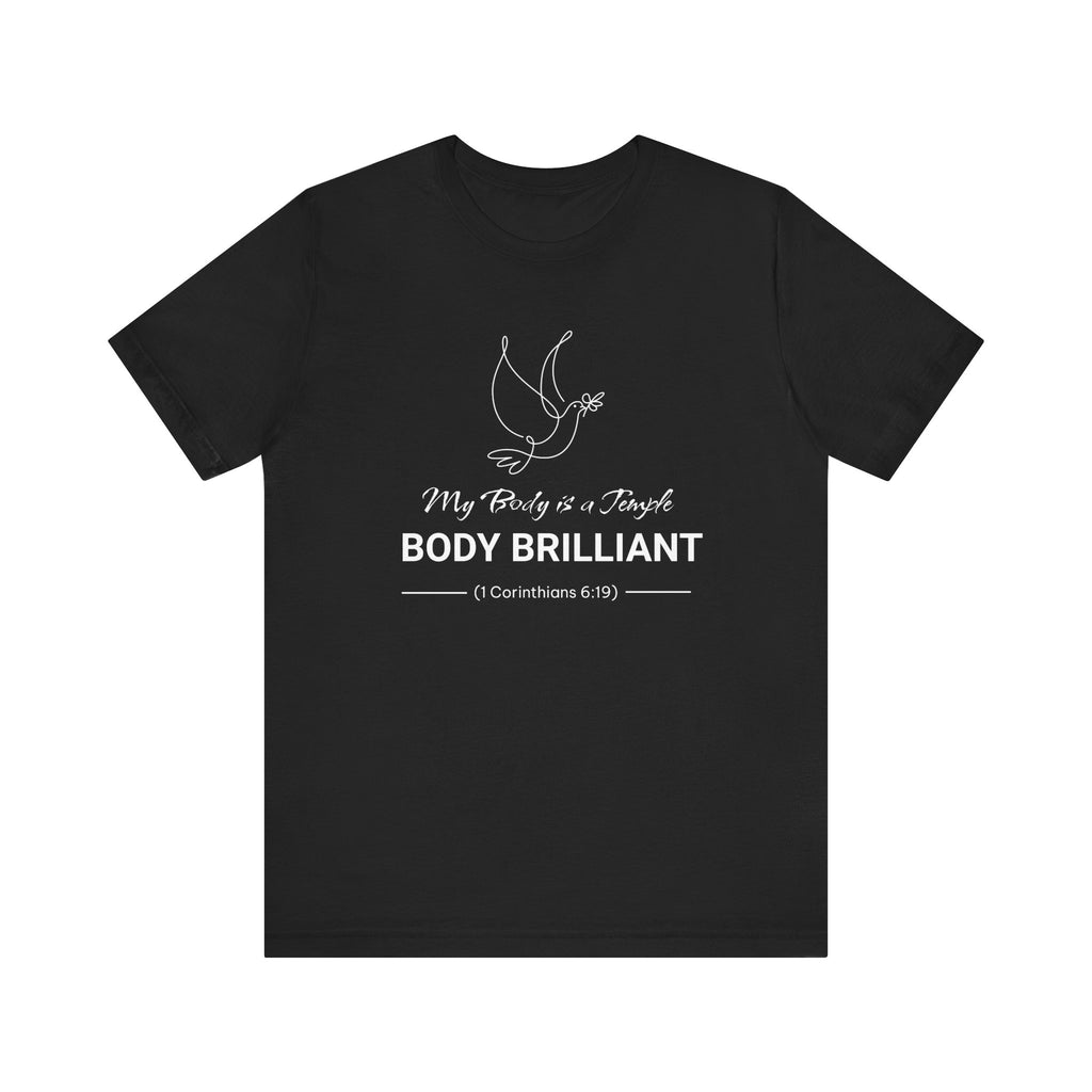 My Body is a Temple  Inspirational Tee, Unisex Jersey Shirt, Motivational Gift, Spiritual Apparel, Perfect for Everyday Wear
