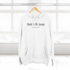 Made in his image Hoodie, Unisex Sweatshirt, Casual Wear, Gift for Her, Fall Fashion, Holiday Gift