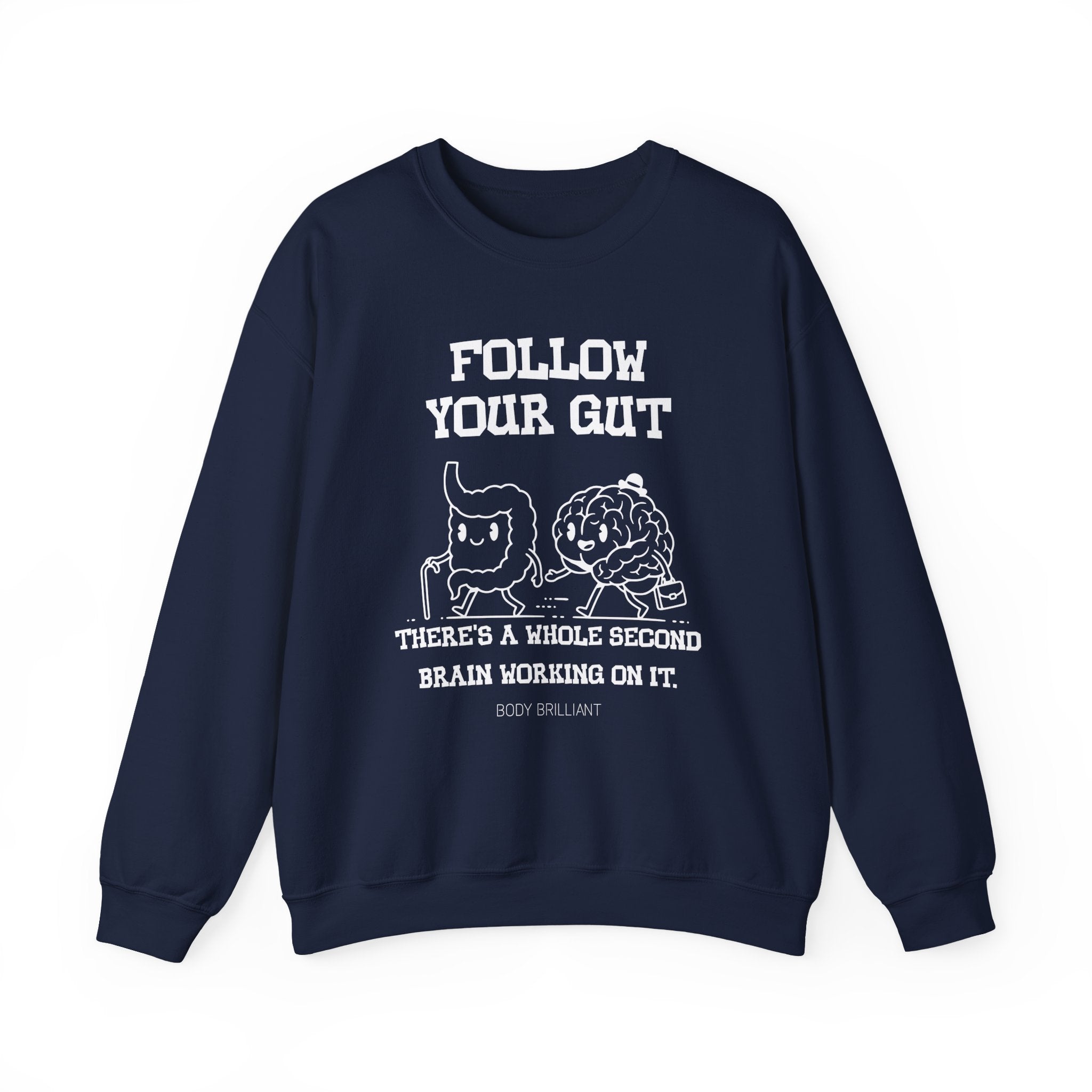 Follow your gut Sweatshirt | Inspirational Crewneck, Gift for Fitness Lovers, Motivational Apparel, Unisex Sweatshirt, Cozy Fitness Wear