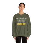 My cells are all on the home team again. Cancer free Sweatshirt | Inspirational Crewneck, Gift for Fitness Lovers, Motivational Apparel, Unisex Sweatshirt, Cozy Fitness Wear