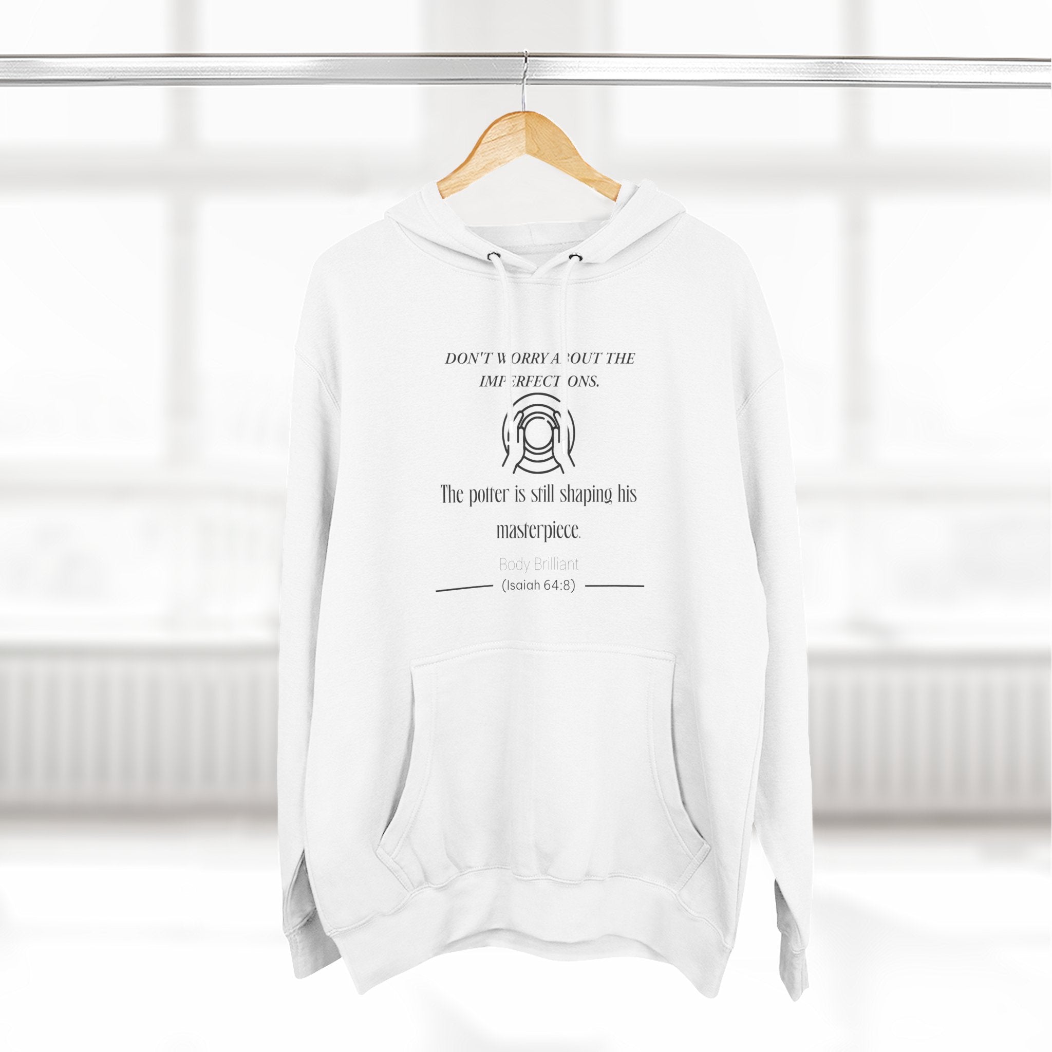 Don't worry about the imperfections Hoodie, Unisex Sweatshirt, Casual Wear, Gift for Her, Fall Fashion, Holiday Gift