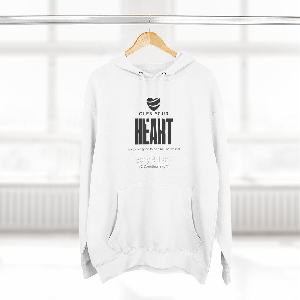 Open your heart Hoodie, Unisex Sweatshirt, Casual Wear, Gift for Her, Fall Fashion, Holiday Gift