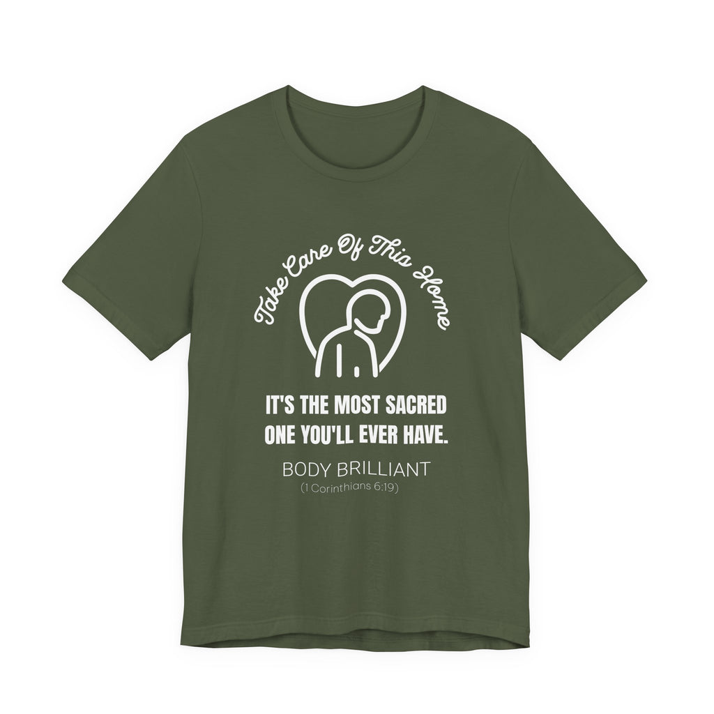 Take Care of this Home Inspirational Tee, Unisex Jersey Shirt, Motivational Gift, Spiritual Apparel, Perfect for Everyday Wear