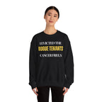 I evicted the rogue tenants. Cancer free Sweatshirt | Inspirational Crewneck, Gift for Fitness Lovers, Motivational Apparel, Unisex Sweatshirt, Cozy Fitness Wear