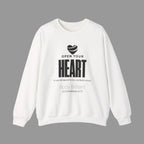 Open Your Heart Sweatshirt | Inspirational Crewneck, Gift for Fitness Lovers, Motivational Apparel, Unisex Sweatshirt, Cozy Fitness Wear