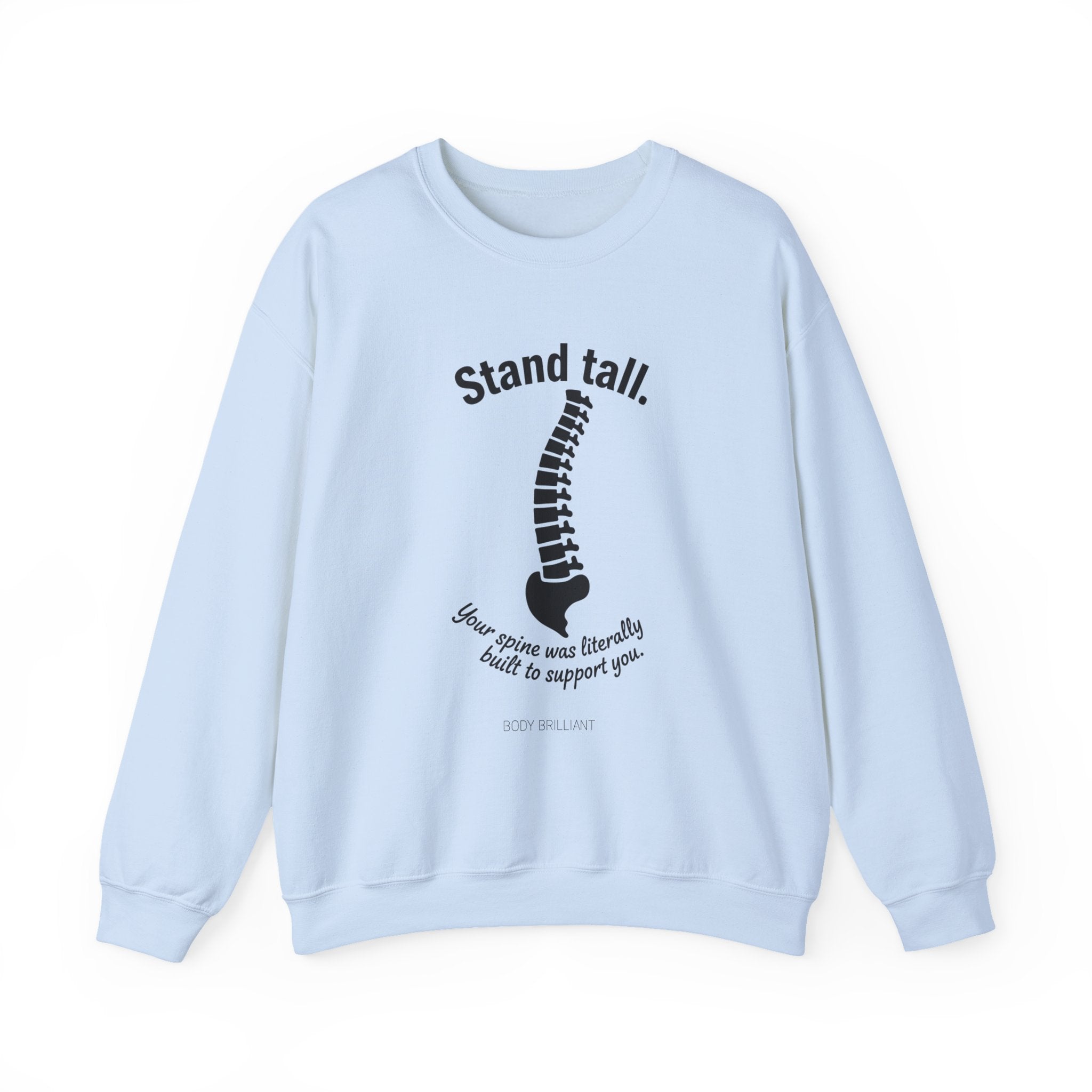 Stand tall Sweatshirt | Inspirational Crewneck, Gift for Fitness Lovers, Motivational Apparel, Unisex Sweatshirt, Cozy Fitness Wear