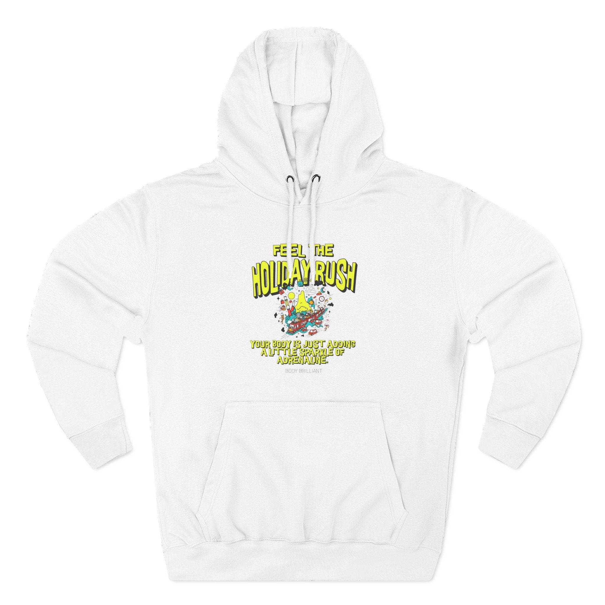 Feel the holiday rush Hoodie, Unisex Sweatshirt, Casual Wear, Gift for Her, Fall Fashion, Holiday Gift