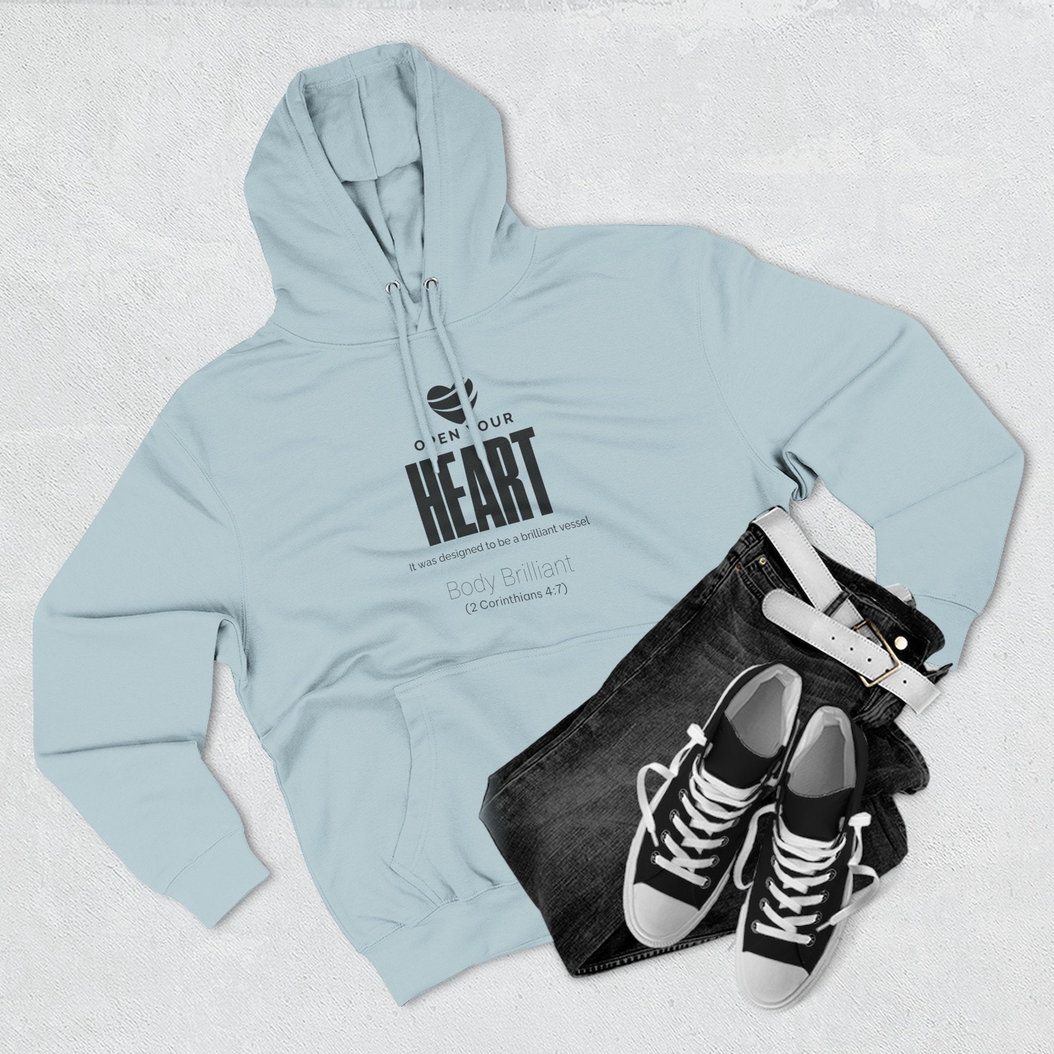 Open your heart Hoodie, Unisex Sweatshirt, Casual Wear, Gift for Her, Fall Fashion, Holiday Gift
