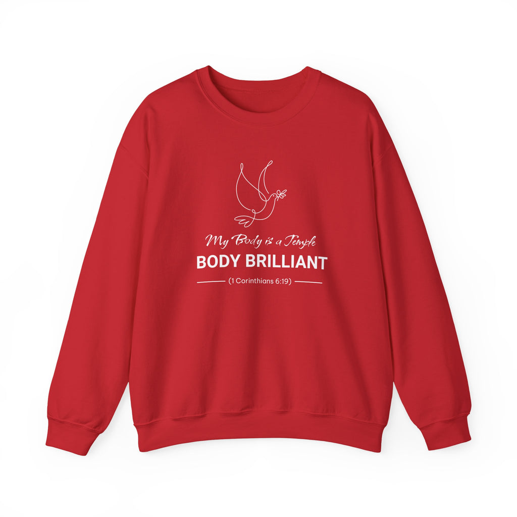 My Body is a Temple Sweatshirt | Inspirational Crewneck, Gift for Fitness Lovers, Motivational Apparel, Unisex Sweatshirt, Cozy Fitness Wear