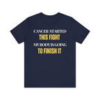 Cancer started this fight. My body is going to finish it Inspirational Tee, Unisex Jersey Shirt, Motivational Gift, Spiritual Apparel, Perfect for Everyday Wear