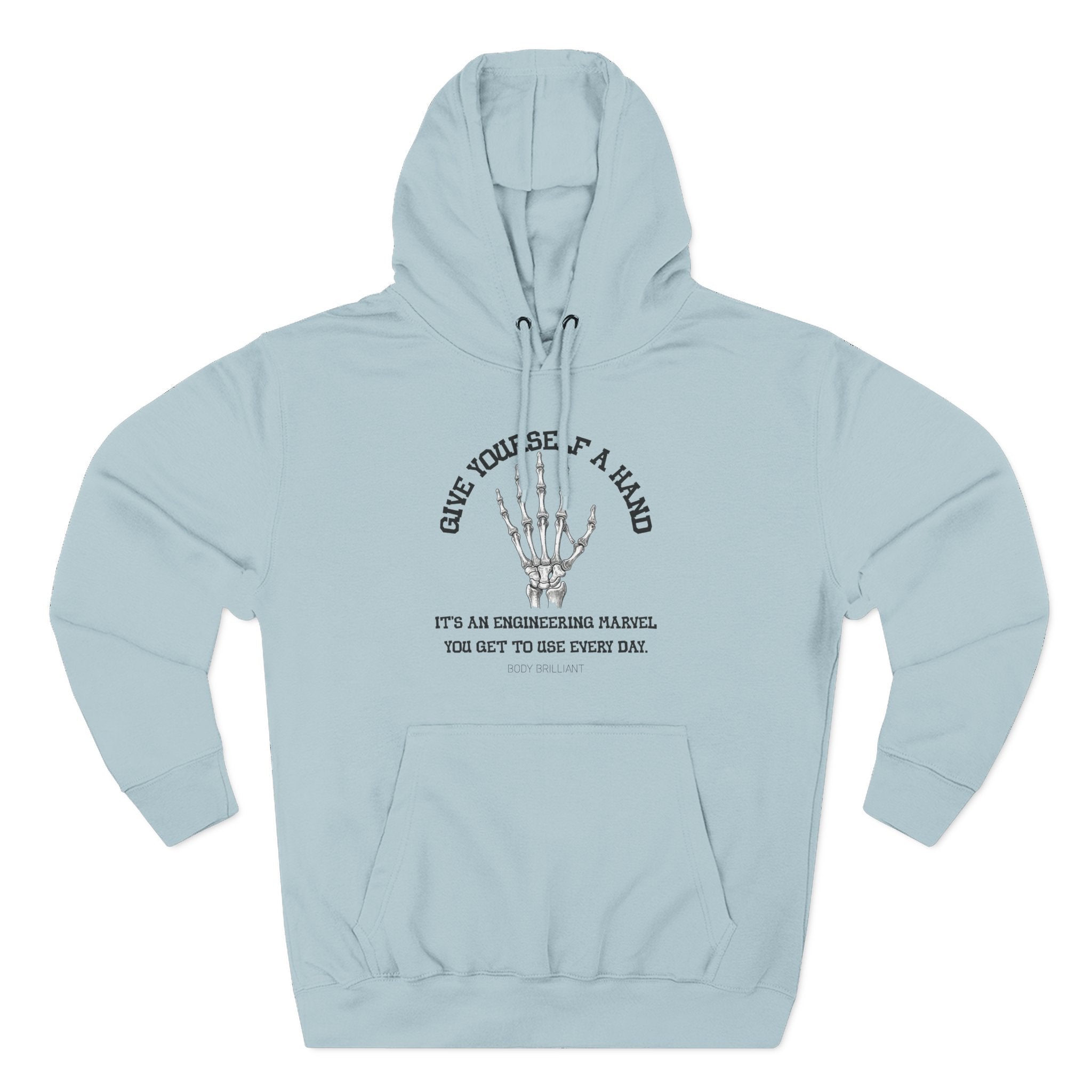 Give yourself a hand Hoodie, Unisex Sweatshirt, Casual Wear, Gift for Her, Fall Fashion, Holiday Gift