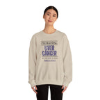 I'm fighting liver cancer Sweatshirt | Inspirational Crewneck, Gift for Fitness Lovers, Motivational Apparel, Unisex Sweatshirt, Cozy Fitness Wear