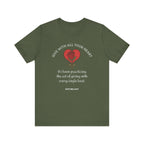 Giving With All Your Heart Inspirational Tee, Unisex Jersey Shirt, Motivational Gift, Spiritual Apparel, Perfect for Everyday Wear