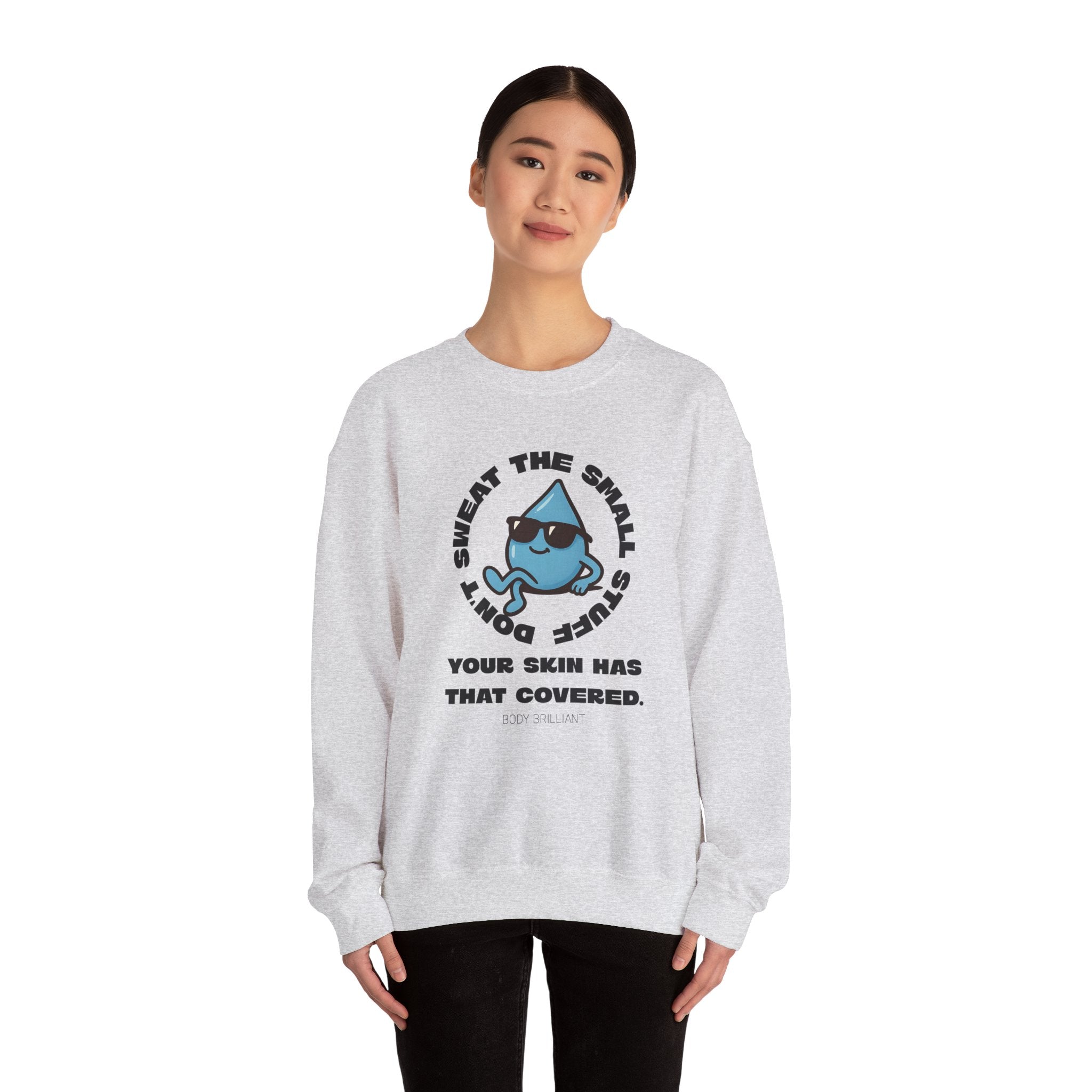 Don't sweat the small stuff Sweatshirt | Inspirational Crewneck, Gift for Fitness Lovers, Motivational Apparel, Unisex Sweatshirt, Cozy Fitness Wear