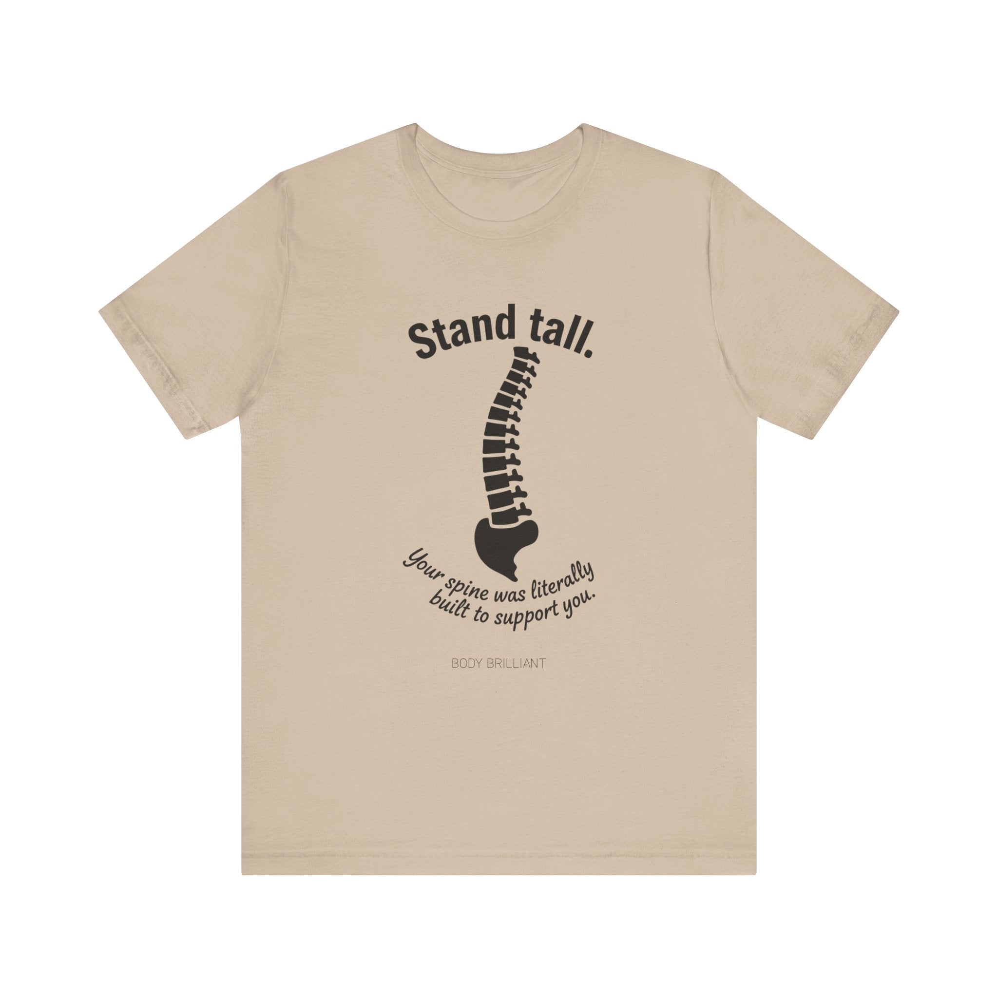 Stand tall Inspirational Tee, Unisex Jersey Shirt, Motivational Gift, Spiritual Apparel, Perfect for Everyday Wear