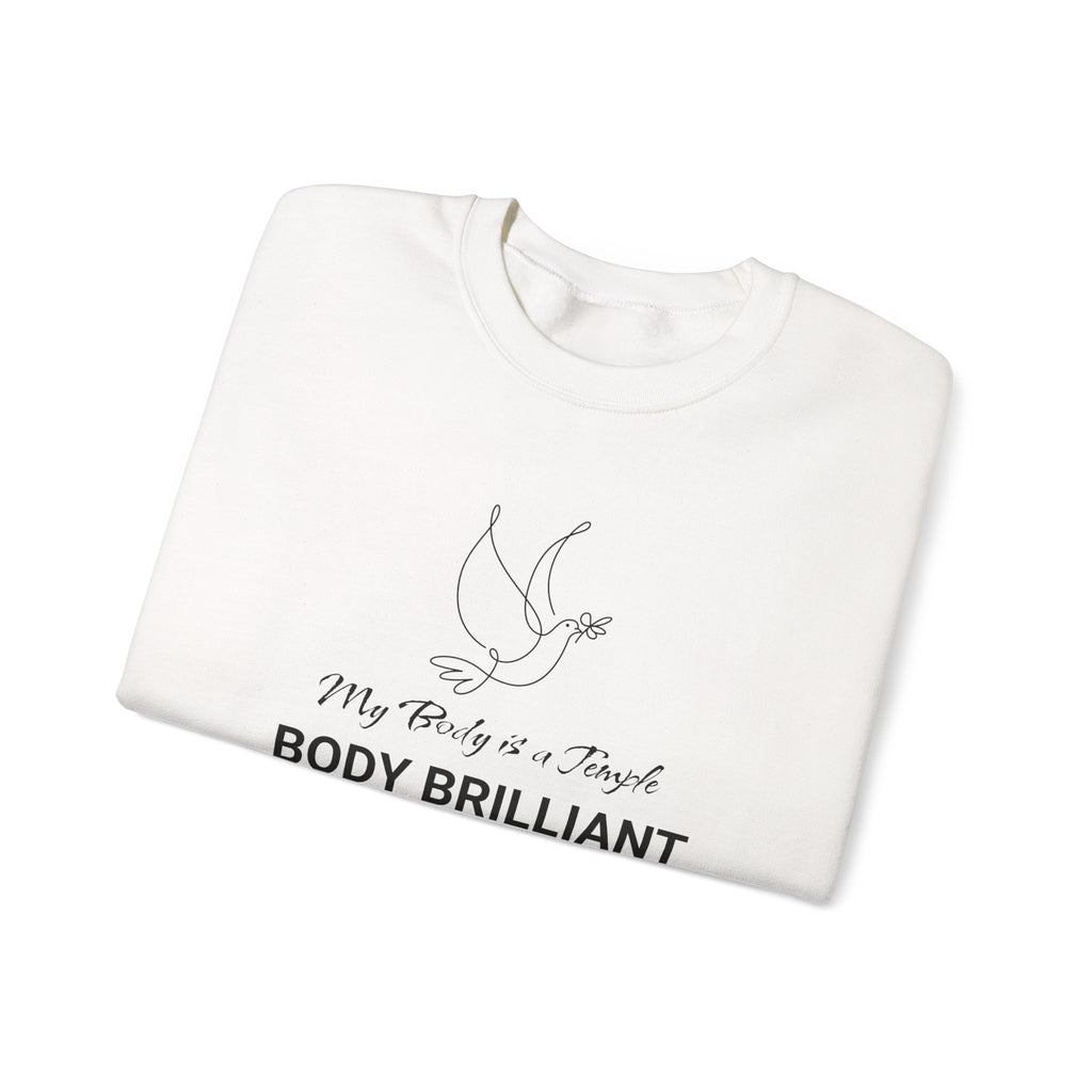 My Body is a Temple Sweatshirt | Inspirational Crewneck, Gift for Fitness Lovers, Motivational Apparel, Unisex Sweatshirt, Cozy Fitness Wear