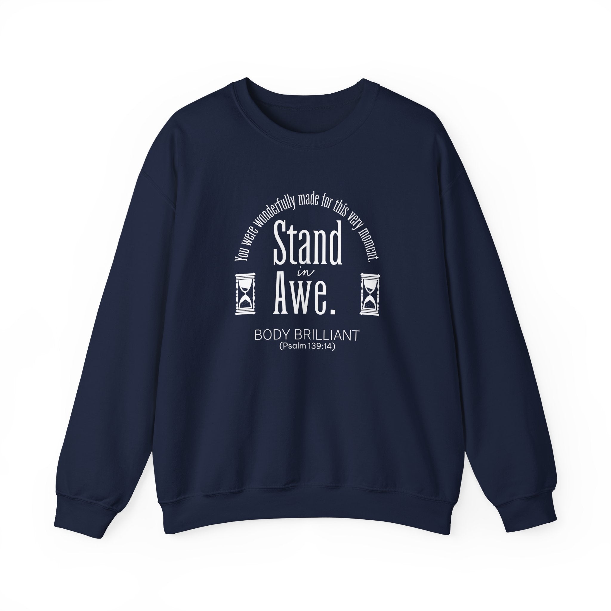Stand in awe Sweatshirt | Inspirational Crewneck, Gift for Fitness Lovers, Motivational Apparel, Unisex Sweatshirt, Cozy Fitness Wear