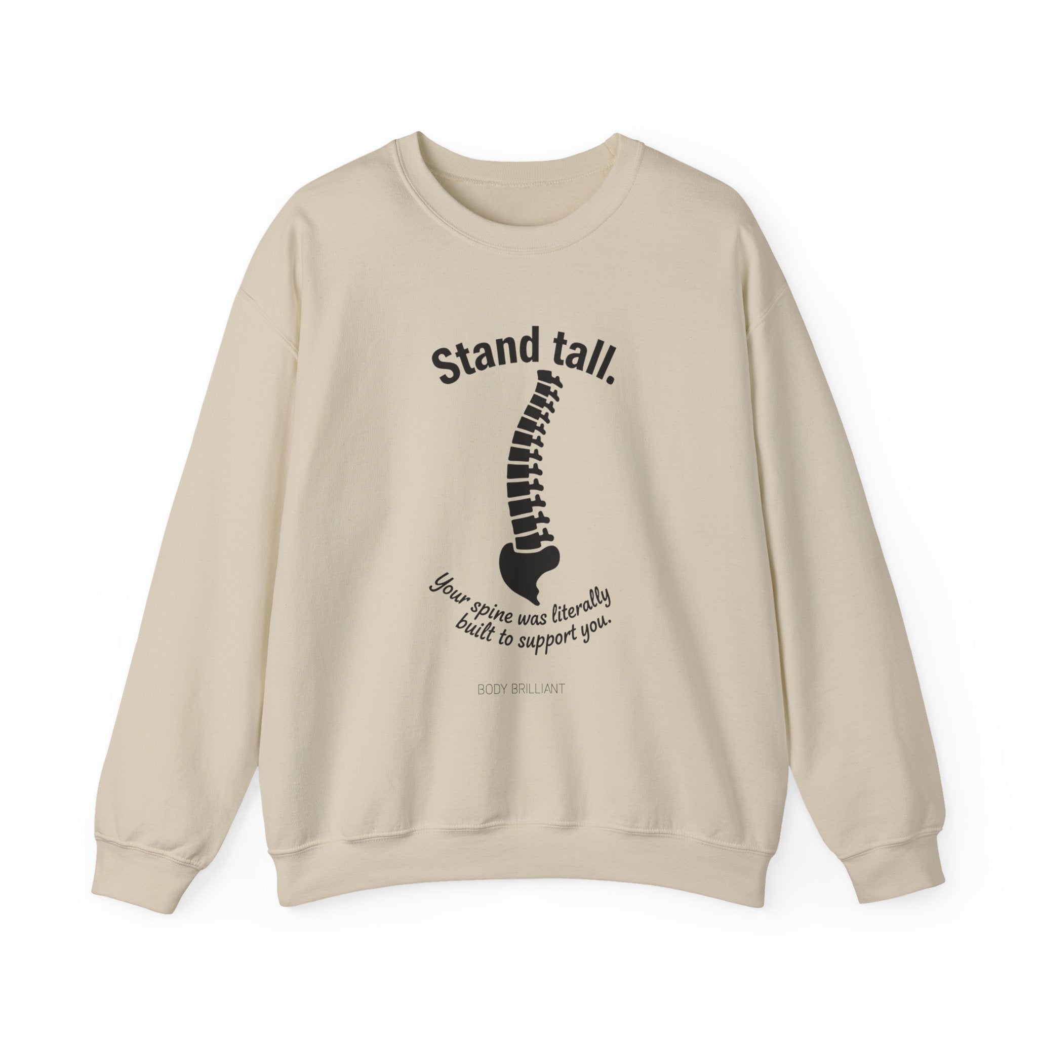 Stand tall Sweatshirt | Inspirational Crewneck, Gift for Fitness Lovers, Motivational Apparel, Unisex Sweatshirt, Cozy Fitness Wear