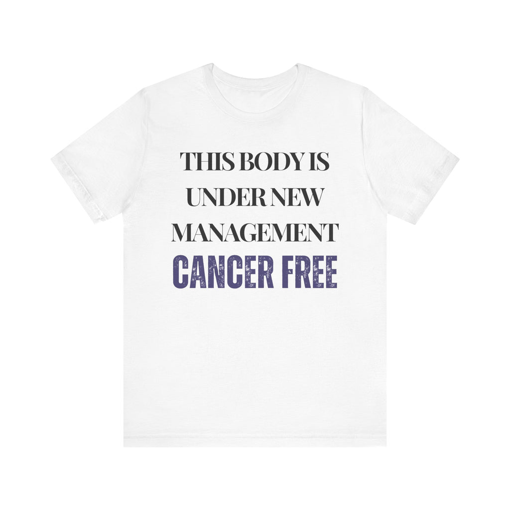 Cancer free Tee, Unisex Jersey Shirt, Motivational Gift, Spiritual Apparel, Perfect for Everyday Wear