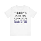 Cancer free Tee, Unisex Jersey Shirt, Motivational Gift, Spiritual Apparel, Perfect for Everyday Wear