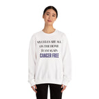 My cells are all on the home team again. Cancer free Sweatshirt | Inspirational Crewneck, Gift for Fitness Lovers, Motivational Apparel, Unisex Sweatshirt, Cozy Fitness Wear