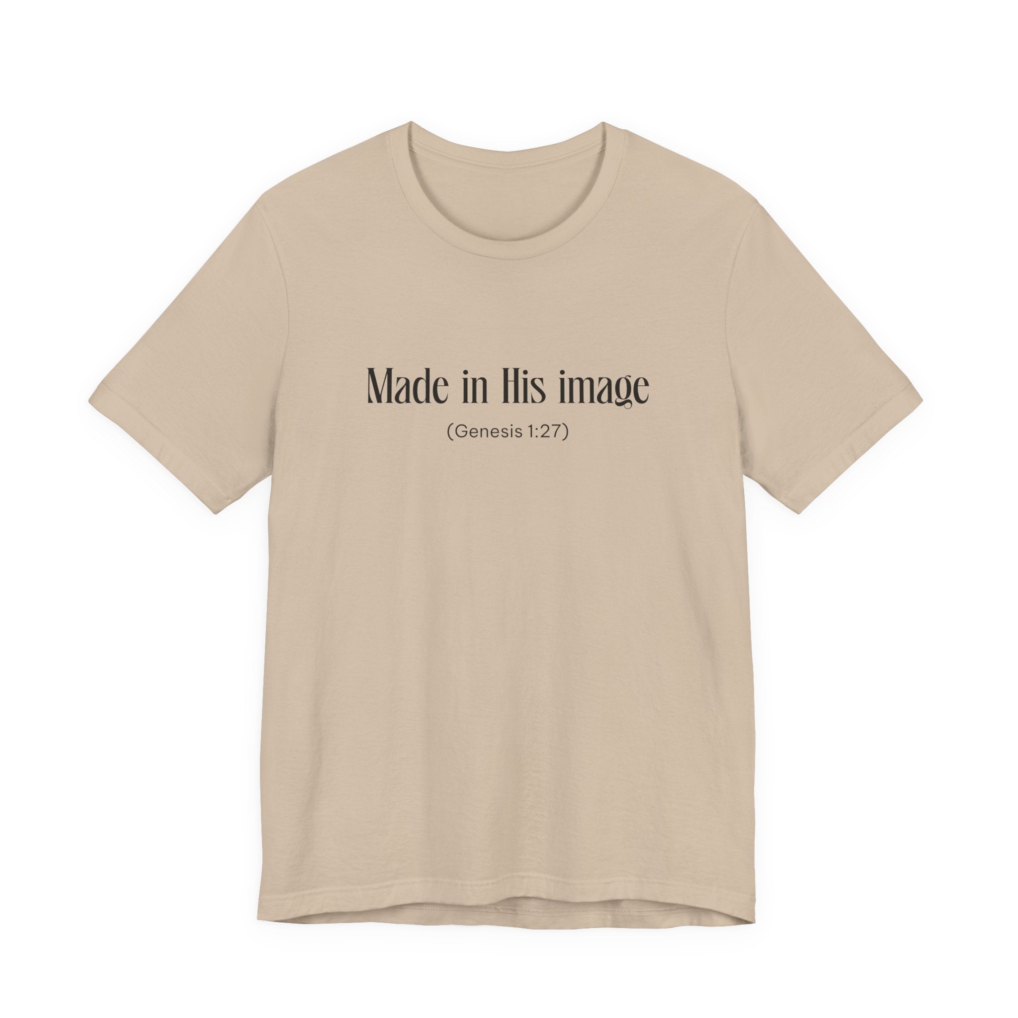 Made in his Image Inspirational Tee, Unisex Jersey Shirt, Motivational Gift, Spiritual Apparel, Perfect for Everyday Wear