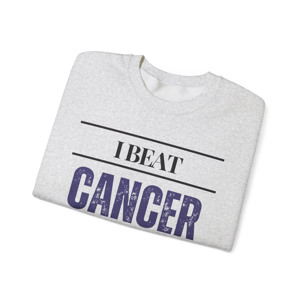 I beat cancer because my body is brilliant Sweatshirt | Inspirational Crewneck, Gift for Fitness Lovers, Motivational Apparel, Unisex Sweatshirt, Cozy Fitness Wear