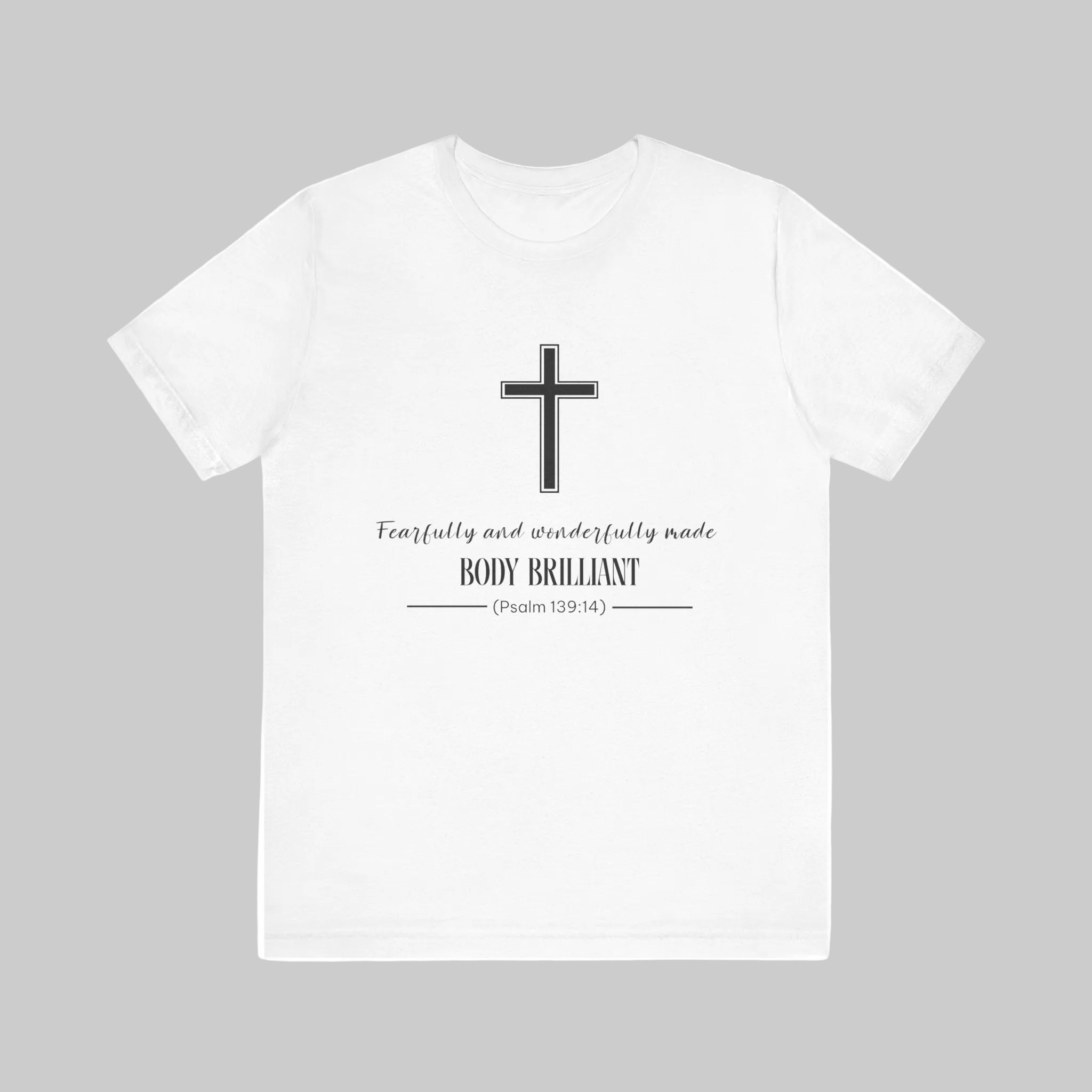 Fearfully and Wonderfully Made Inspirational Tee, Unisex Jersey Shirt, Motivational Gift, Spiritual Apparel, Perfect for Everyday Wear