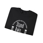 Stand in awe Sweatshirt | Inspirational Crewneck, Gift for Fitness Lovers, Motivational Apparel, Unisex Sweatshirt, Cozy Fitness Wear