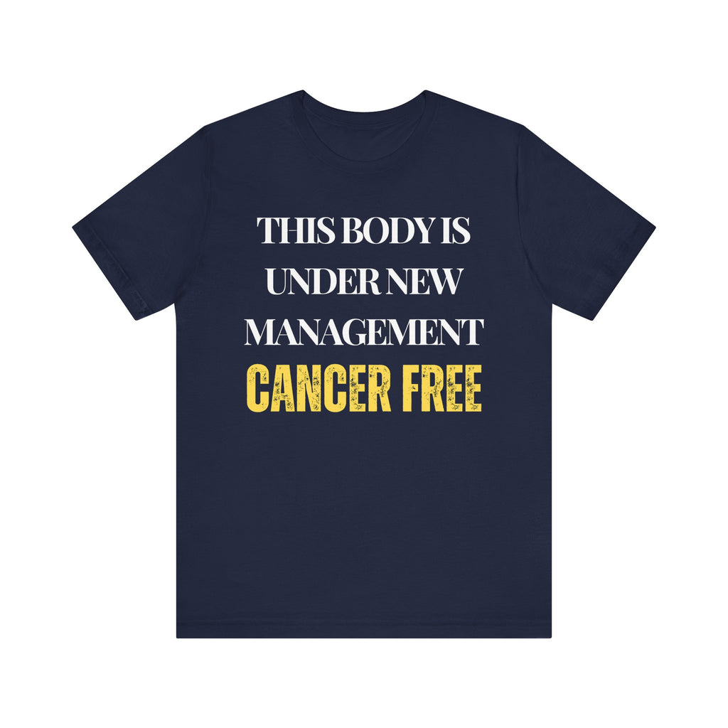 Cancer free Tee, Unisex Jersey Shirt, Motivational Gift, Spiritual Apparel, Perfect for Everyday Wear
