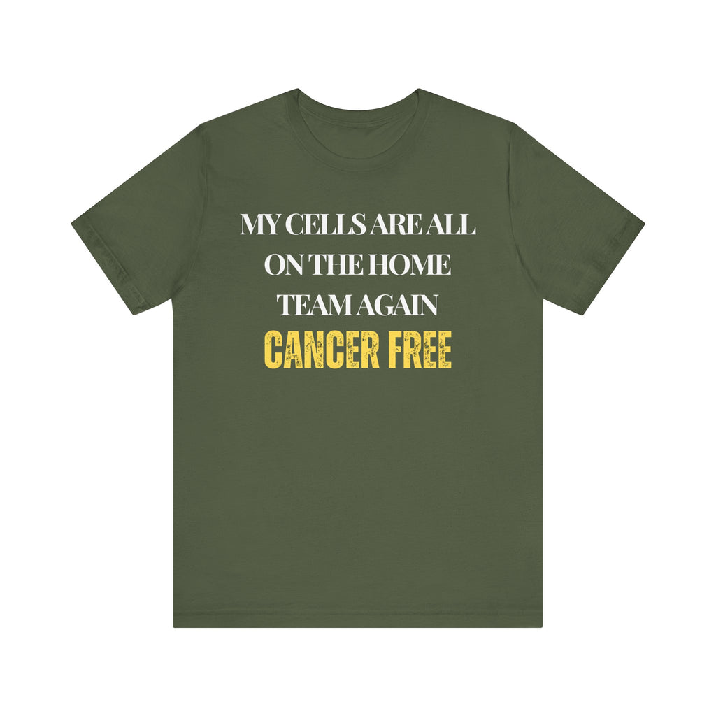 Cancer free Tee, Unisex Jersey Shirt, Motivational Gift, Spiritual Apparel, Perfect for Everyday Wear