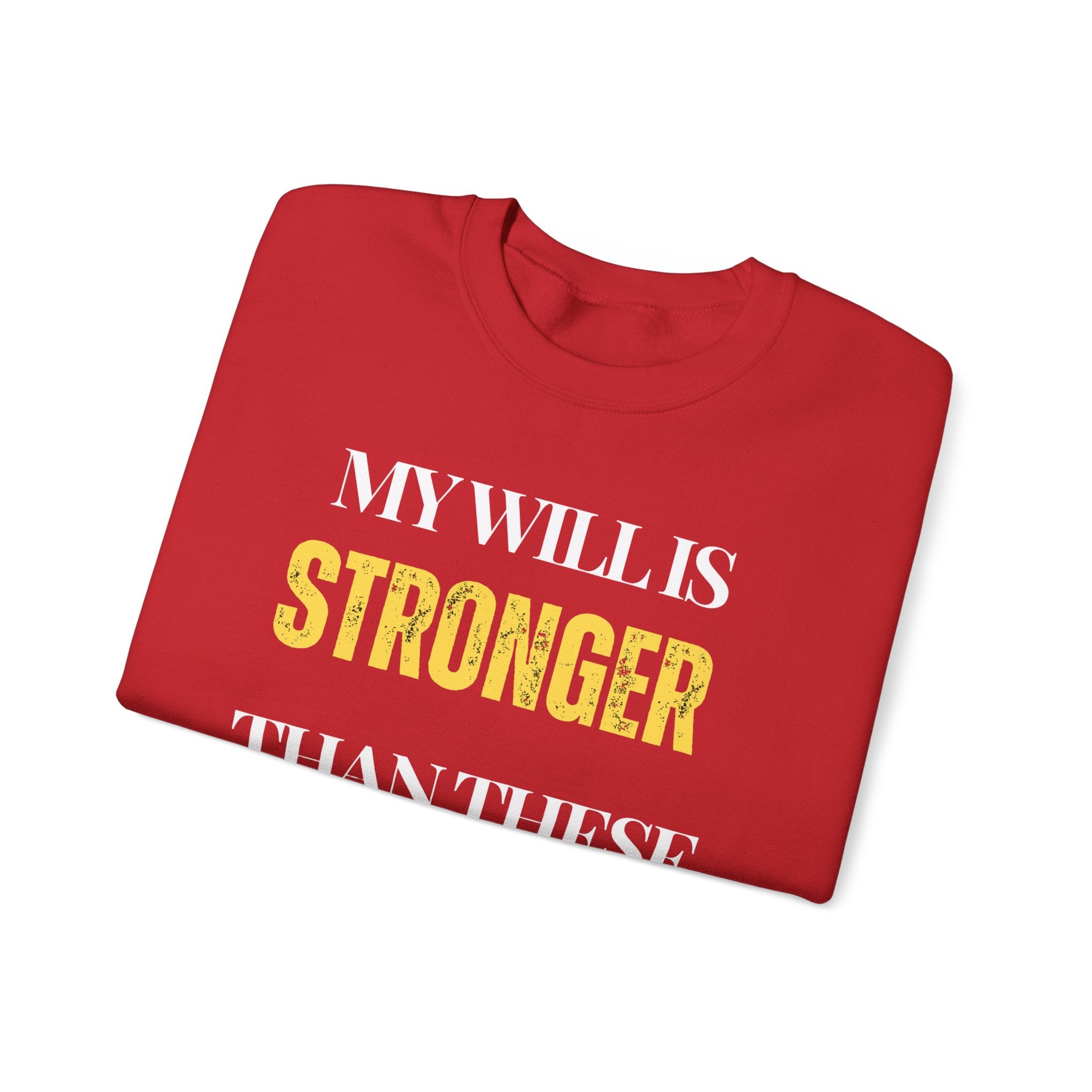 My will is stronger than these rogue cells Sweatshirt | Inspirational Crewneck, Gift for Fitness Lovers, Motivational Apparel, Unisex Sweatshirt, Cozy Fitness Wear