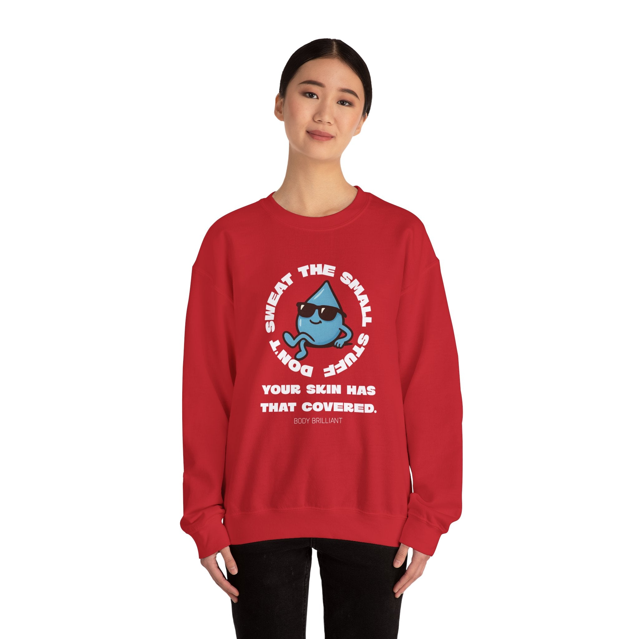 Don't sweat the small stuff Sweatshirt | Inspirational Crewneck, Gift for Fitness Lovers, Motivational Apparel, Unisex Sweatshirt, Cozy Fitness Wear