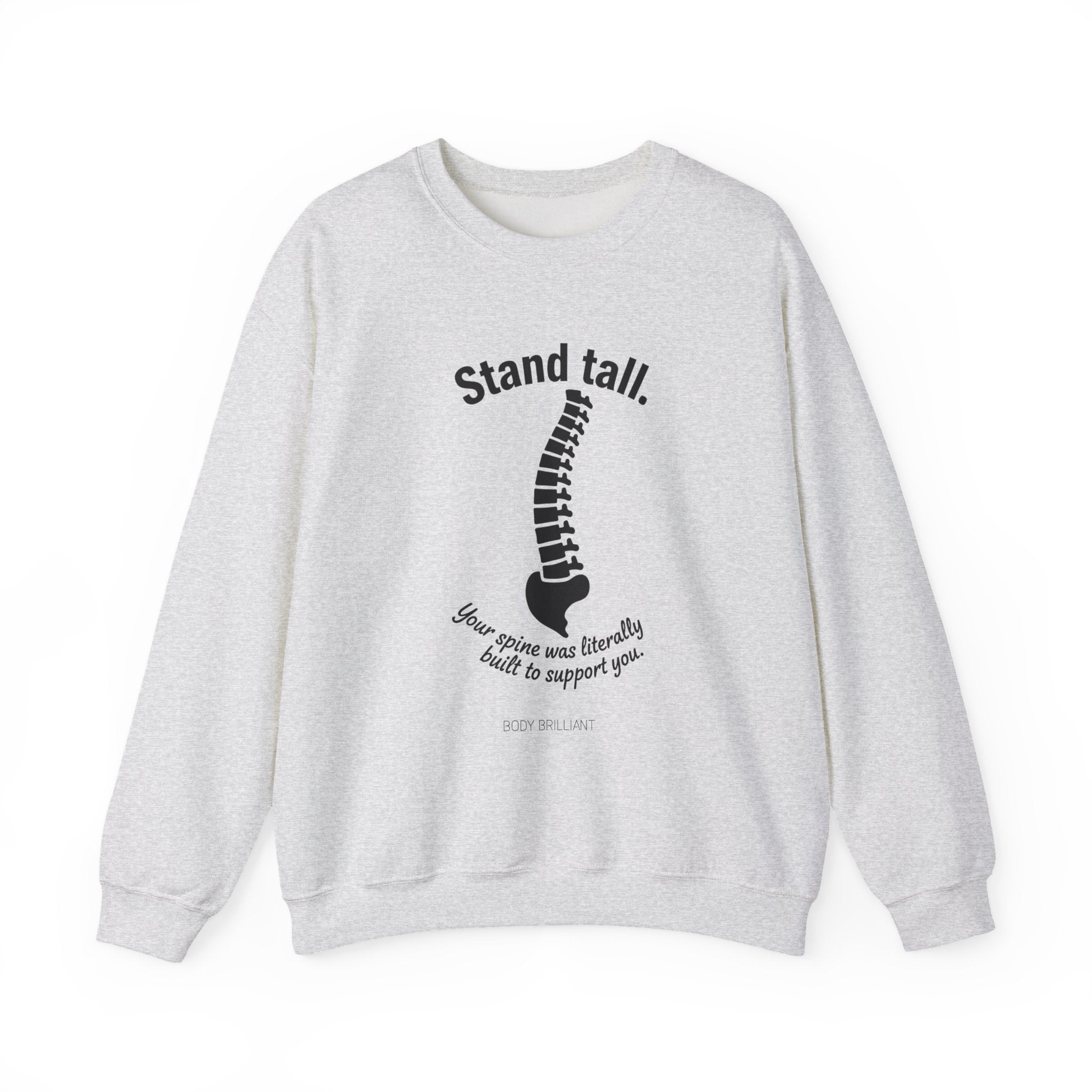 Stand tall Sweatshirt | Inspirational Crewneck, Gift for Fitness Lovers, Motivational Apparel, Unisex Sweatshirt, Cozy Fitness Wear
